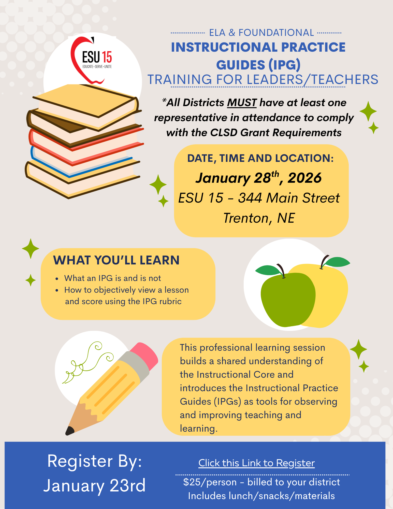 ELA & Foundational Instructional Practice Guides Training
